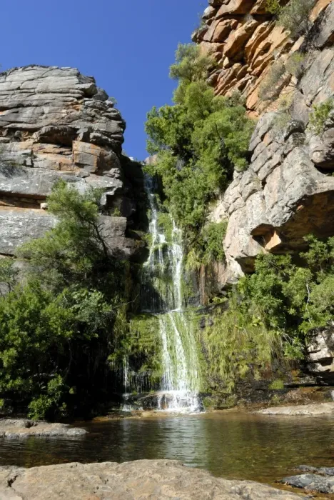 Framed Print : Waterfall in Cedarberg Mountains, South Africa, Africa Framed Print : Waterfall in Cedarberg Mountains, South Africa, Africa