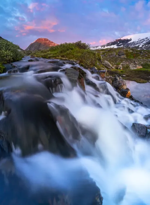 Framed Print : Waterfall flowing down from Blafjellelva plateau in Dalsnibba mountain area, Stranda Framed Print : Waterfall flowing down from Blafjellelva plateau in Dalsnibba mountain area, Stranda