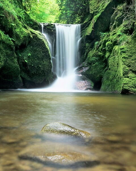 Waterfall Geroldsau, near Baden Baden, Black Forest, Baden Wurttemberg, Germany, Europe