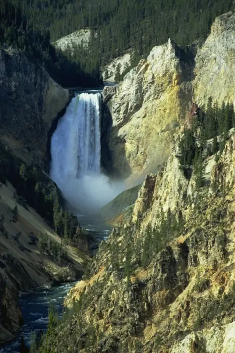 Framed Print : Waterfall, Grand Canyon of the Yellowstone Framed Print : Waterfall, Grand Canyon of the Yellowstone