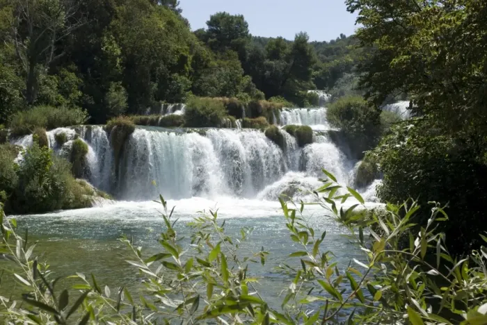 Framed Print : Waterfall in the Krka National Park, Croatia, Europe Framed Print : Waterfall in the Krka National Park, Croatia, Europe
