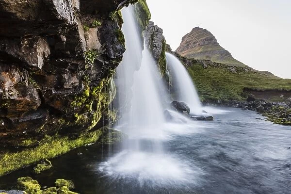 Waterfall near Kirkjufell (Church Mountain), just outside the town of Grundarfjordur