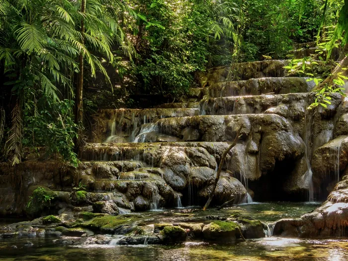 Framed Print : Waterfall at the Palenque Archaeological Site, Palenque, Chiapas State, Mexico Framed Print : Waterfall at the Palenque Archaeological Site, Palenque, Chiapas State, Mexico