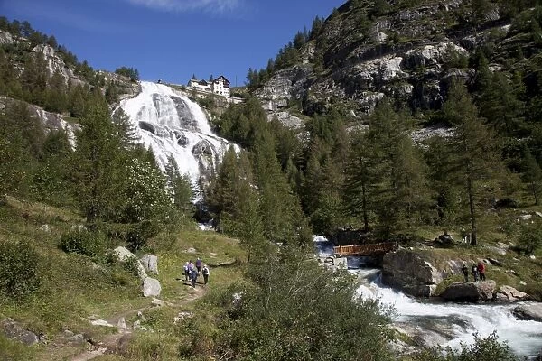 Waterfall, River Toce, Val Formazza (Formazzas Valley), Piedmont, Italy, Europe