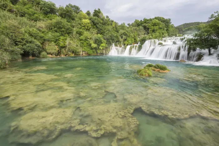 Framed Print : Waterfalls at Krka National Park, Croatia, Europe Framed Print : Waterfalls at Krka National Park, Croatia, Europe