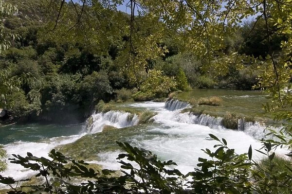 Waterfalls in the Krka National Park, Croatia, Europe