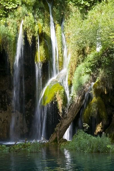 Waterfalls in the Plitvice Lakes National Park, UNESCO World Heritage Site