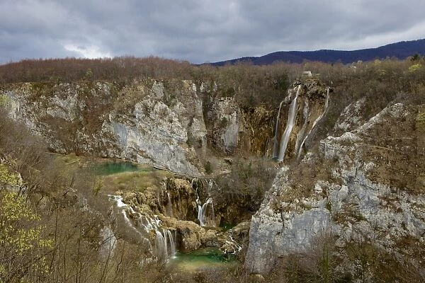 Waterfalls in Plitvice Lakes National Park, UNESCO World Heritage Site, Plitvice, Croatia, Europe