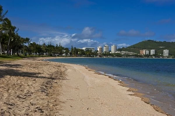 Waterfront and beach in Noumea, New Caledonia, Melanesia, South Pacific, Pacific