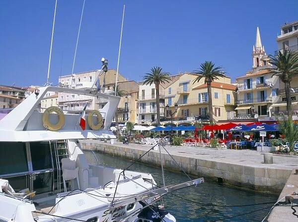 Waterfront, Calvi, island of Corsica, France, Mediterranean, Europe