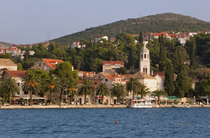 Framed Print : The waterfront, Cavtat, Dalmatia, Croatia, Europe Framed Print : The waterfront, Cavtat, Dalmatia, Croatia, Europe