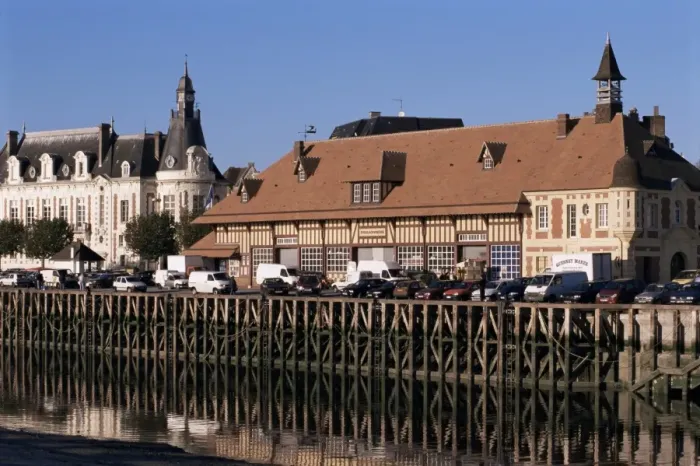 Framed Print : Waterfront and fish market, Trouville, Basse Normandie (Normandy), France, Europe Framed Print : Waterfront and fish market, Trouville, Basse Normandie (Normandy), France, Europe
