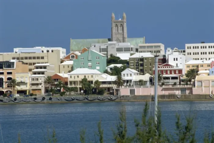 Framed Print : Waterfront, Hamilton, Bermuda, Atlantic Ocean, Central America Framed Print : Waterfront, Hamilton, Bermuda, Atlantic Ocean, Central America