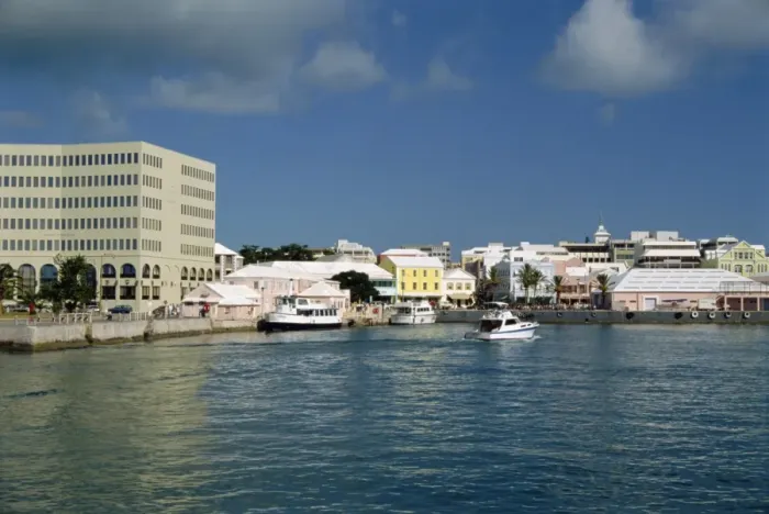 Framed Print : Waterfront, Hamilton, Bermuda, Atlantic Ocean, Central America Framed Print : Waterfront, Hamilton, Bermuda, Atlantic Ocean, Central America