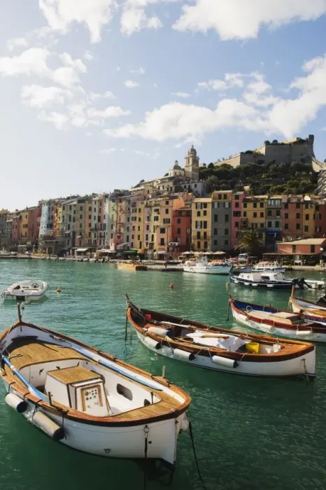 Framed Print : Waterfront pastel coloured houses, harbour at Porto Venere, Cinque Terre Framed Print : Waterfront pastel coloured houses, harbour at Porto Venere, Cinque Terre
