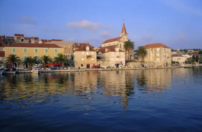Framed Print : Waterfront, port of Milna, Brac island, Dalmatia, Dalmatian coast, Adriatic Framed Print : Waterfront, port of Milna, Brac island, Dalmatia, Dalmatian coast, Adriatic