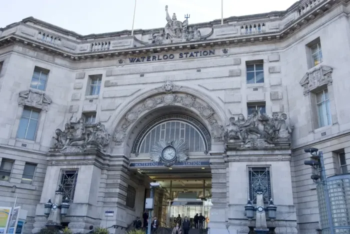 Framed Print : The front of Waterloo Railway Station, London, England, United Kingdom, Europe Framed Print : The front of Waterloo Railway Station, London, England, United Kingdom, Europe