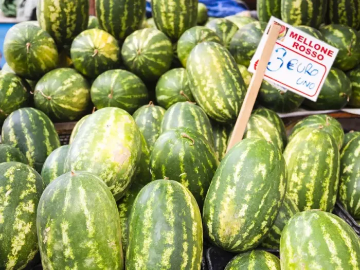 Framed Print : Watermelons for sale at Capo Market, a fruit, vegetable and general food market in Palermo, Sicily, Italy, Europe Framed Print : Watermelons for sale at Capo Market, a fruit, vegetable and general food market in Palermo, Sicily, Italy, Europe