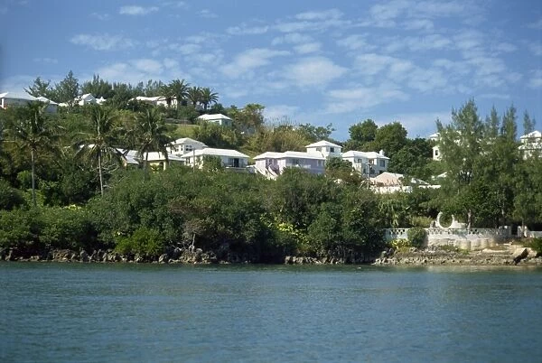 Waterside homes, Bermuda, Atlantic Ocean, Central America