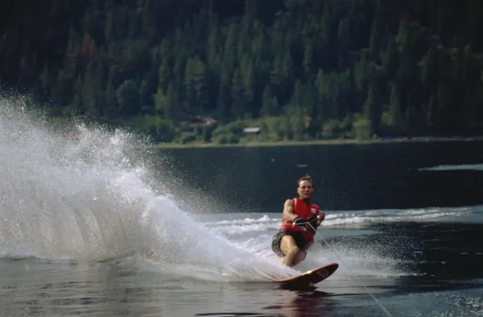 Framed Print : Waterskiing, British Columbia, Canada, North America Framed Print : Waterskiing, British Columbia, Canada, North America