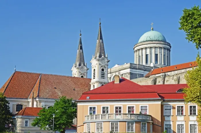 Framed Print : Watertown Parish Church, neoclassical Esztergom Bazilika, largest church in Hungary, Esztergom, Budapest, Hungary, Europe Framed Print : Watertown Parish Church, neoclassical Esztergom Bazilika, largest church in Hungary, Esztergom, Budapest, Hungary, Europe