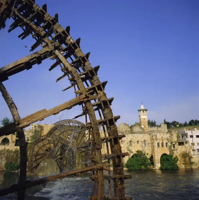 Framed Print : Waterwheels (norias) on Orontes River Framed Print : Waterwheels (norias) on Orontes River