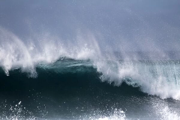 Waves and spray off Santa Maria, Island Sal, Cape Verde, Atlantic Ocean, Africa