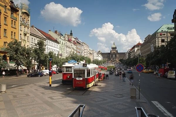 Wenceslas Square, Prague, Czech Republic, Europe