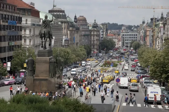 Framed Print : Wenceslas Square and St. Wenceslas statue, Prague, Czech Republic, Europe Framed Print : Wenceslas Square and St. Wenceslas statue, Prague, Czech Republic, Europe