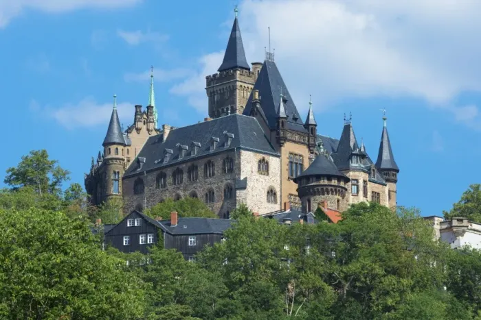 Framed Print : Wernigerode Castle, Harz, Saxony-Anhalt, Germany, Europe