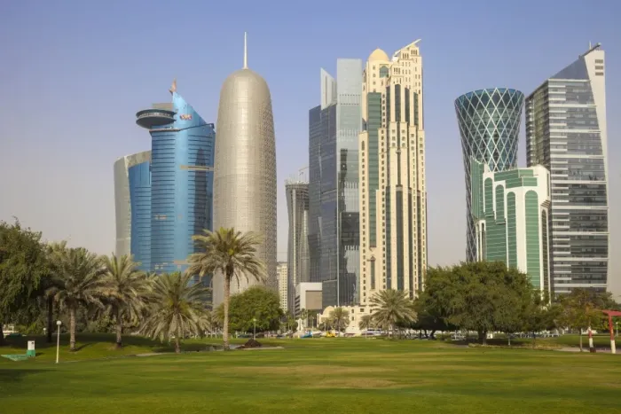 Framed Print : West Bay buildings, Doha, Qatar, Middle East Framed Print : West Bay buildings, Doha, Qatar, Middle East