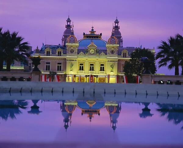 West front of the Casino, Monte Carlo, Monaco, Europe