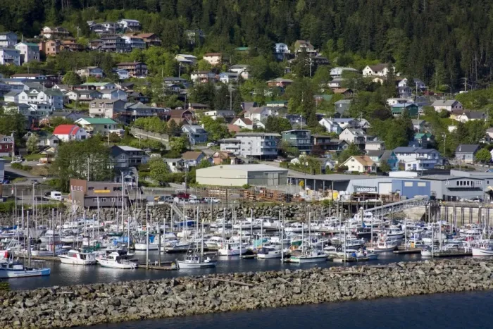 Framed Print : West End District, Ketchikan, Southeast Alaska, United States of America, North America Framed Print : West End District, Ketchikan, Southeast Alaska, United States of America, North America