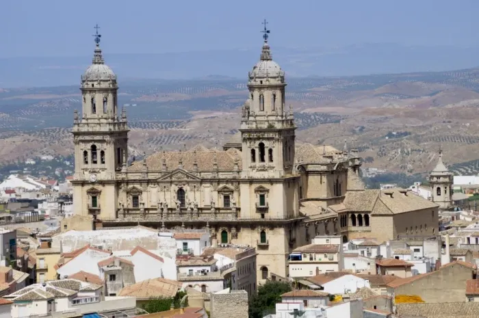 Framed Print : West face of the Cathedral, Jaen, Andalucia, Spain, Europe Framed Print : West face of the Cathedral, Jaen, Andalucia, Spain, Europe