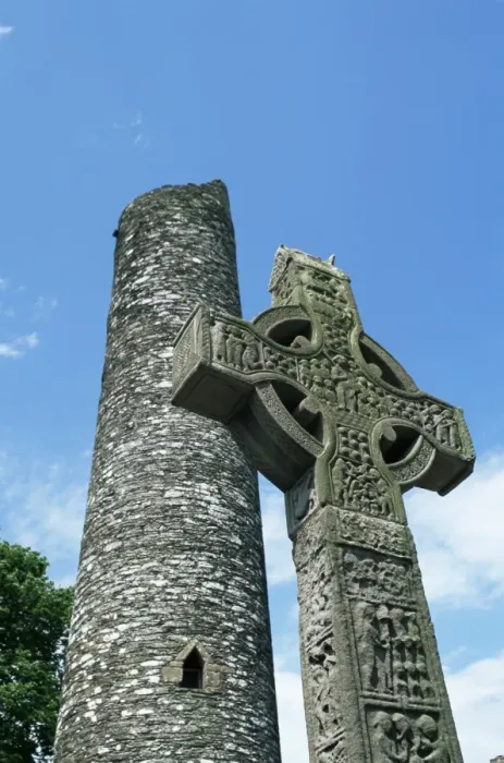 Framed Print : West High Cross and 10th century tower