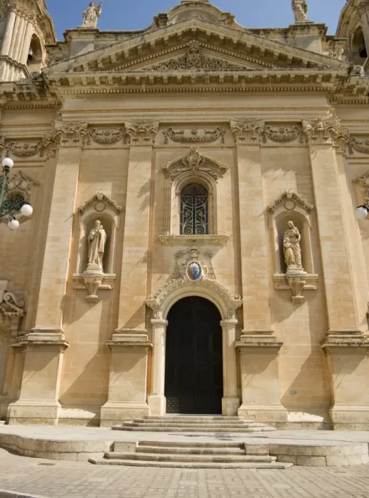 Framed Print : West Front of Parich Church, Naxxar, Malta, Europe Framed Print : West Front of Parich Church, Naxxar, Malta, Europe