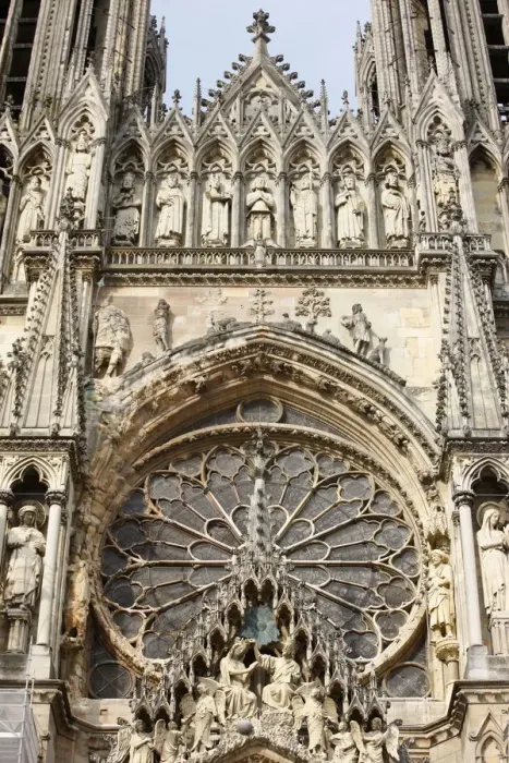 Framed Print : West front of Reims cathedral, UNESCO World Heritage Site, Reims, Marne, France, Europe Framed Print : West front of Reims cathedral, UNESCO World Heritage Site, Reims, Marne, France, Europe
