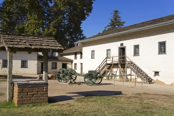 Framed Print : West Yard at Sutters Fort State Historic Park, Sacramento, California Framed Print : West Yard at Sutters Fort State Historic Park, Sacramento, California