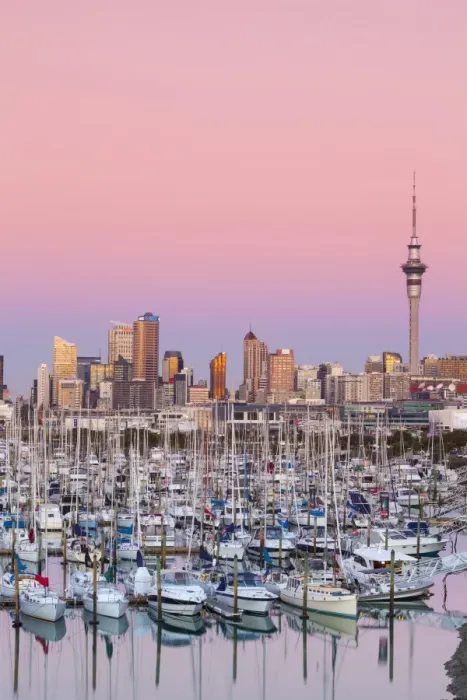 Framed Print : Westhaven Marina & city skyline illuminated at dusk, Waitemata Harbour, Auckland, North Island, New Zealand, Australasia Framed Print : Westhaven Marina & city skyline illuminated at dusk, Waitemata Harbour, Auckland, North Island, New Zealand, Australasia