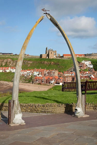 The Whalebone Arch at Whitby, North Yorkshire, Yorkshire, England, United Kingdom, Europe