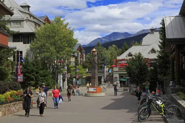 Framed Print : Whistler Village, British Columbia, Canada, North America Framed Print : Whistler Village, British Columbia, Canada, North America