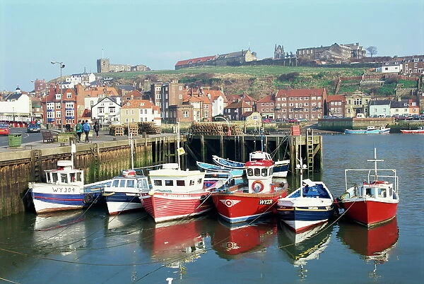 Whitby harbour, Yorkshire, England, United Kingdom, Europe