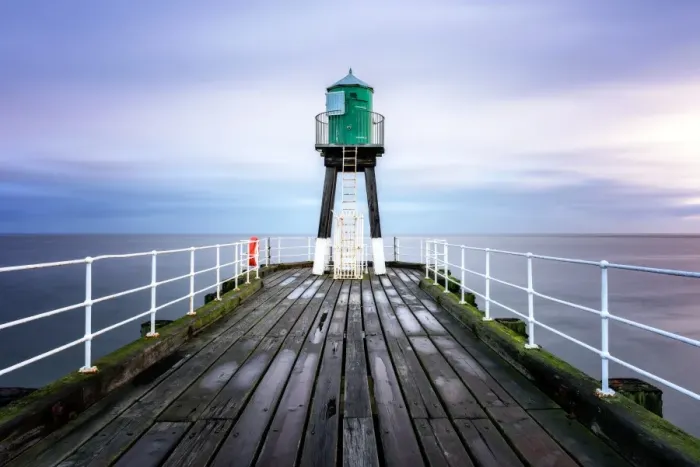 Framed Print : Whitby Pier at sunrise, Yorkshire, England, United Kingdom, Europe Framed Print : Whitby Pier at sunrise, Yorkshire, England, United Kingdom, Europe