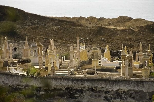 The White Cemetery, Sao Filipe, Fogo (Fire), Cape Verde Islands, Africa