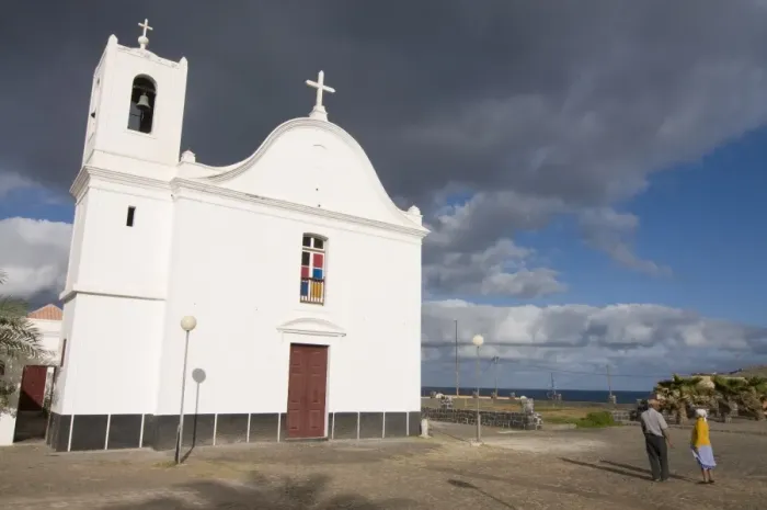 Framed Print : White church, Ponta do Sol, Santo Antao, Cape Verde, Africa Framed Print : White church, Ponta do Sol, Santo Antao, Cape Verde, Africa
