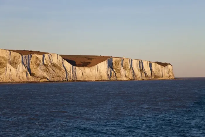 Framed Print : White cliffs of Dover viewed from cross channel ferry, Kent, England, United Kingdom Framed Print : White cliffs of Dover viewed from cross channel ferry, Kent, England, United Kingdom