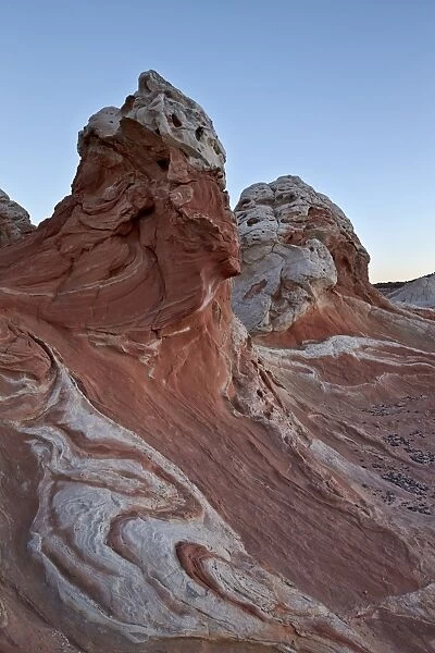 White and pink sandstone formations, White Pocket, Vermilion Cliffs National Monument, Arizona, United States of America, North America