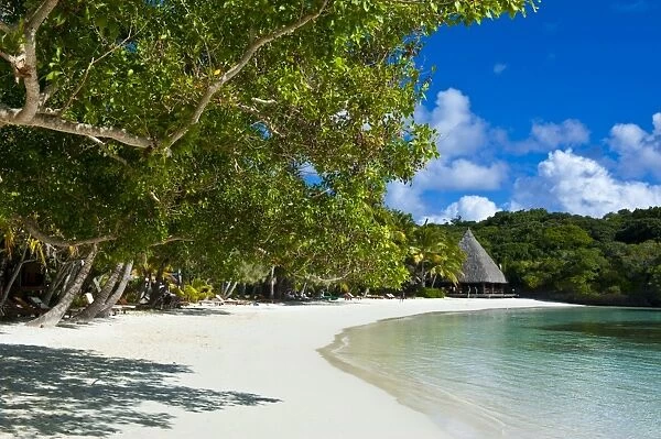 White sand beach, Bay de Kanumera, Ile des Pins, New Caledonia, Melanesia, South Pacific, Pacific