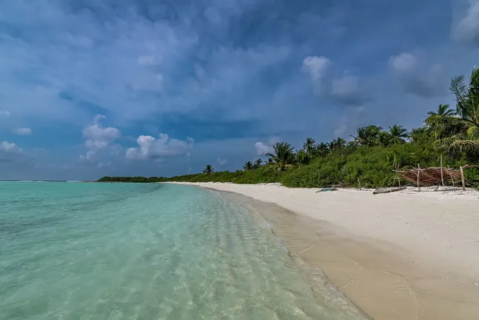 Framed Print : White sand beach, Parali 1 island, Lakshadweep archipelago, Union territory of India, Indian Ocean, Asia Framed Print : White sand beach, Parali 1 island, Lakshadweep archipelago, Union territory of India, Indian Ocean, Asia