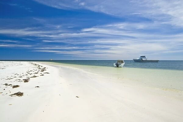White sand beach at the small town of Cervantes, Dandaragan Shire, Western Australia